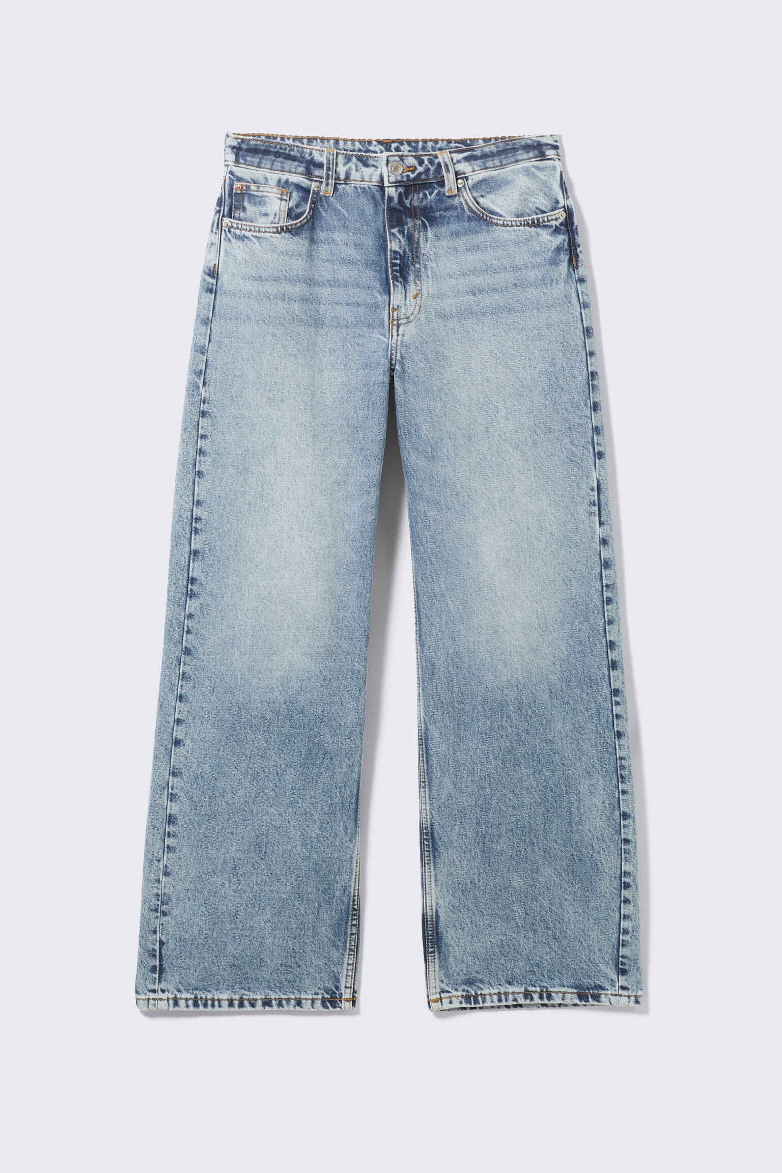 Dżinsy Missy Low Waist Loose Straight Leg - Fresh Blue - Light Blue - 2