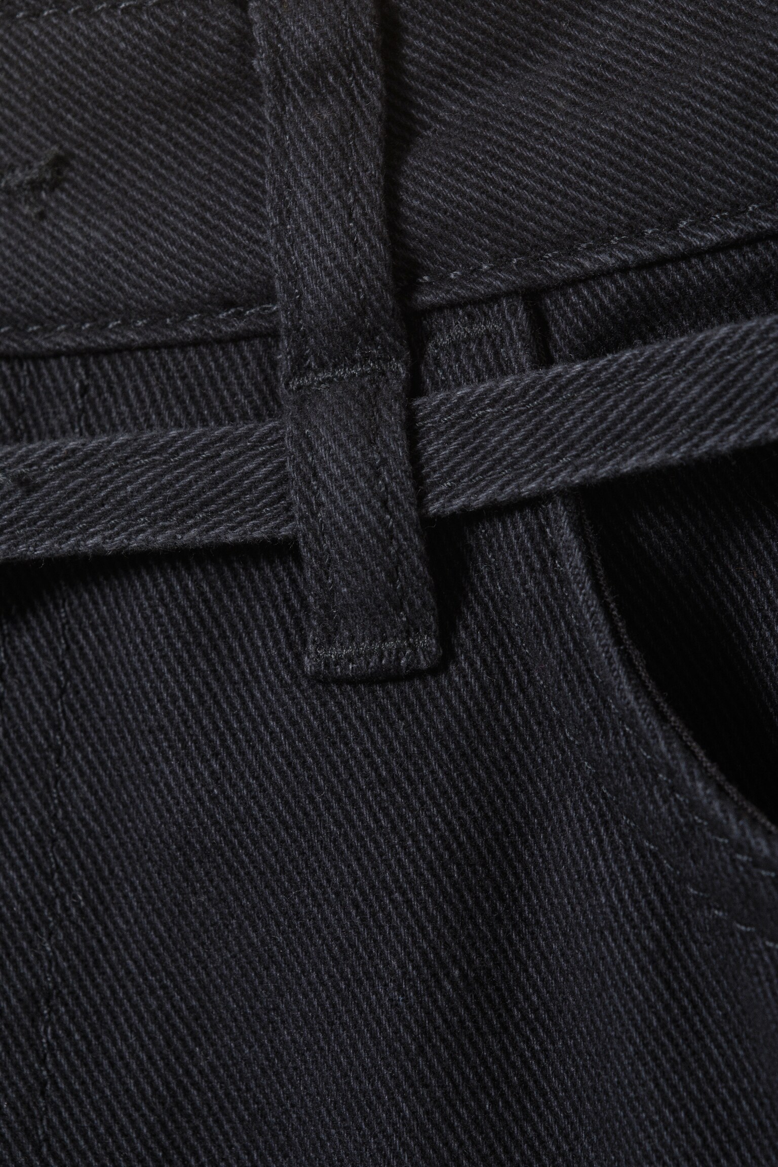 Low Rise Cargo Cotton Twill Jorts - Black/Dark Brown/Off-white - 4