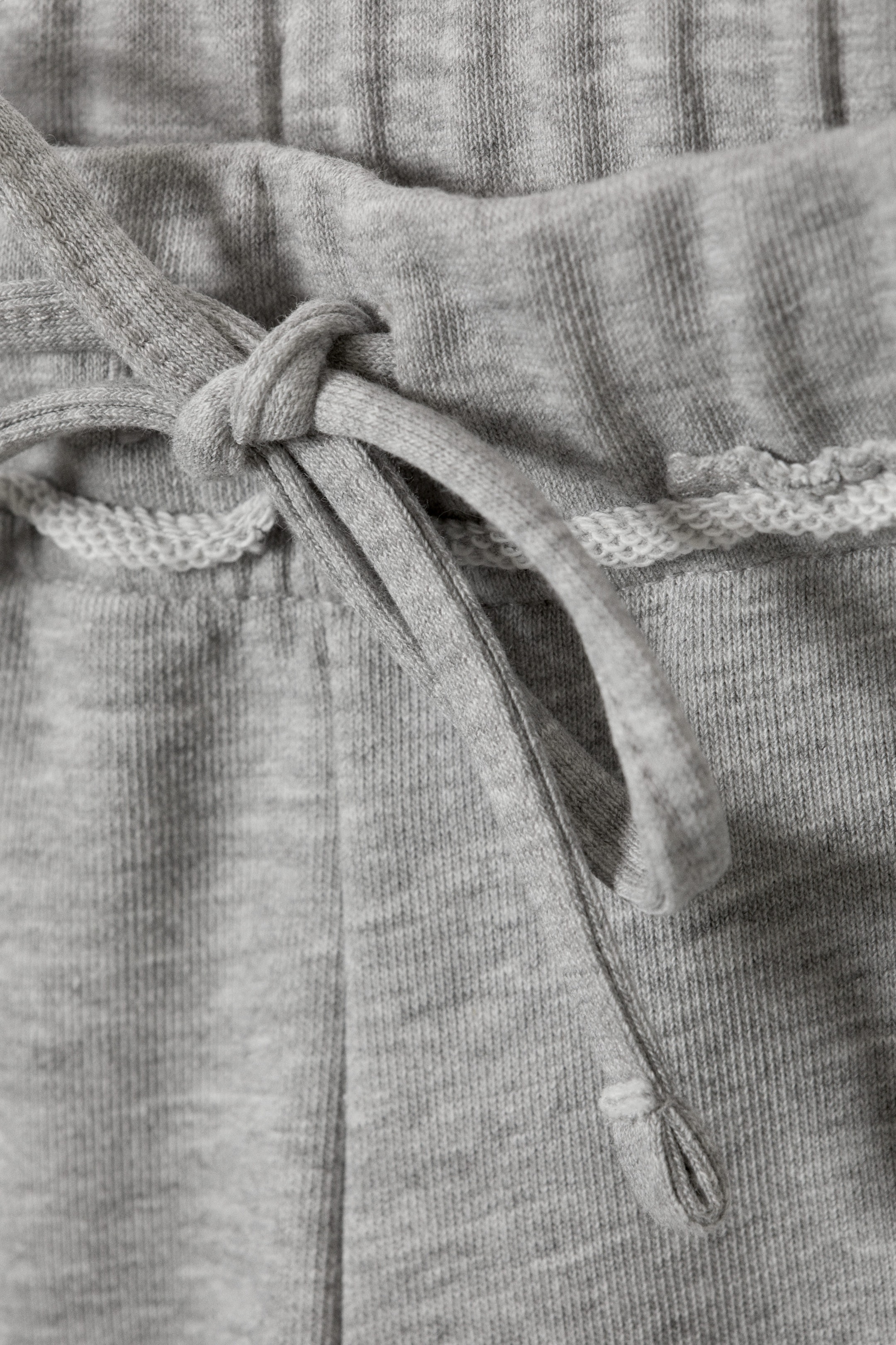 Grey Melange - Soft Terry Pyjama Bottoms - 2