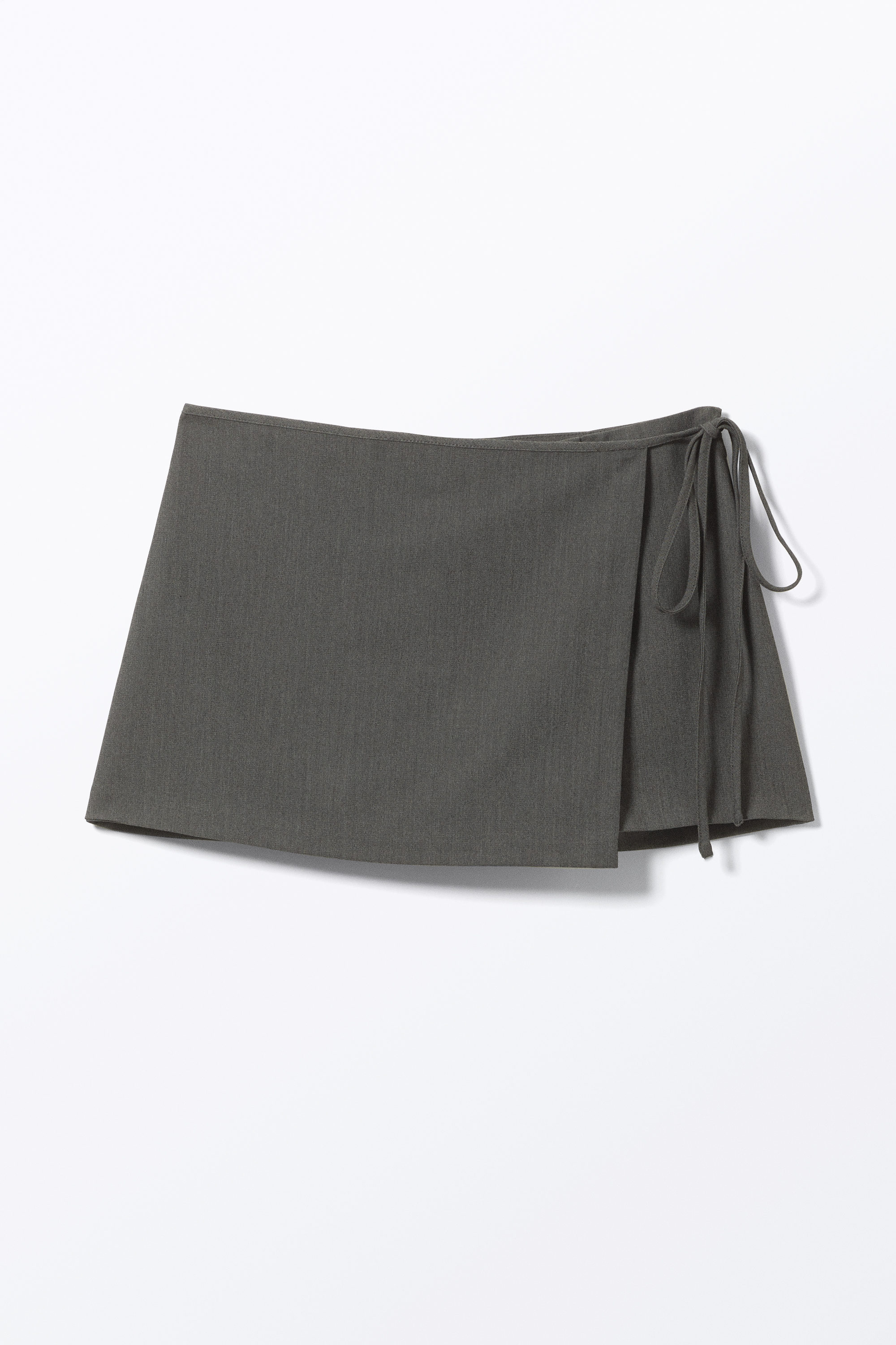 Dunkelgrau - Mini-Wickel-Skort - 5