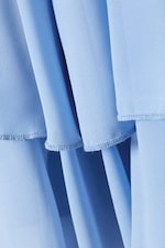 Bleu ciel - Mini-jupe à volants - 5