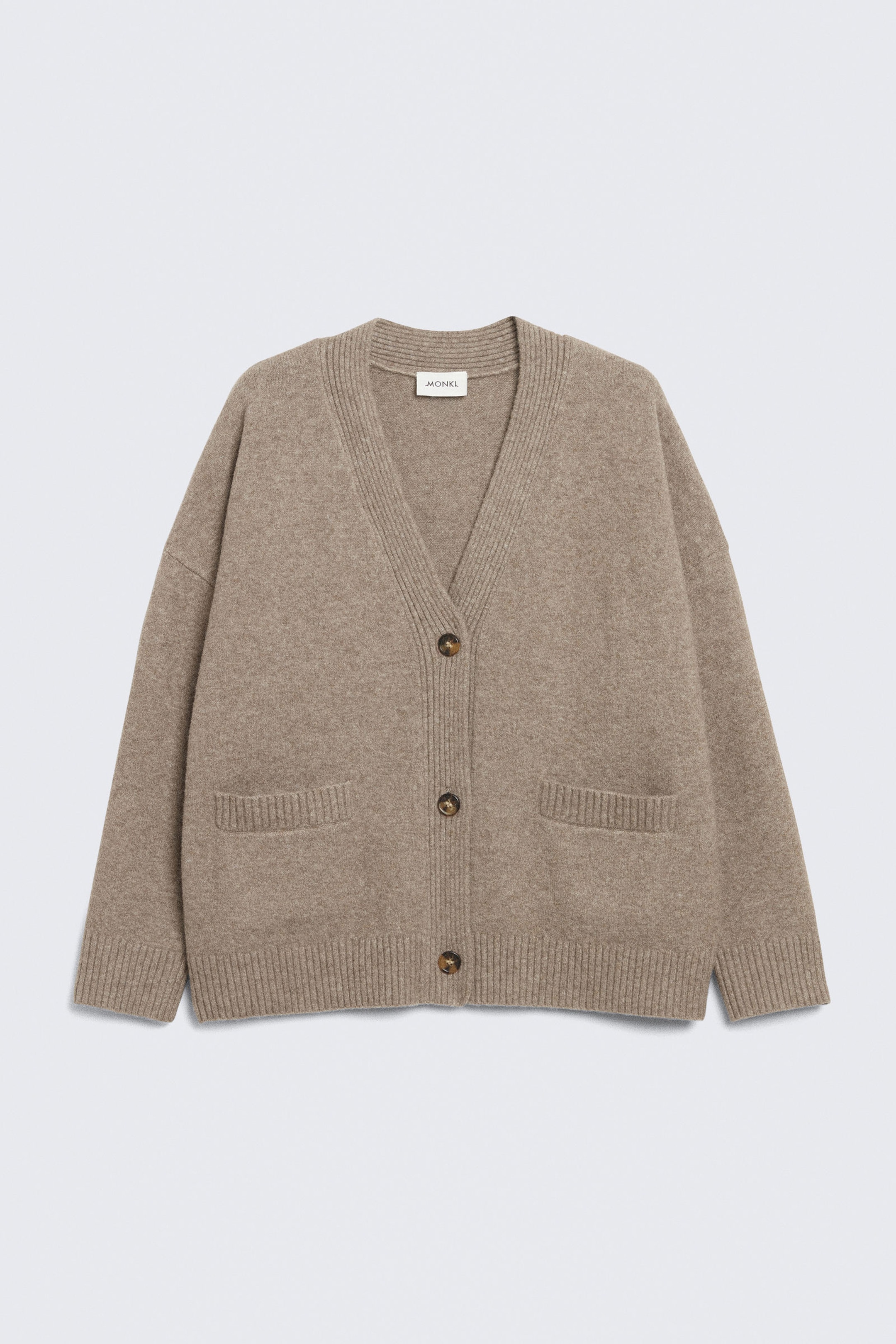 Mole brown - Relaxed knitted cardigan - 3