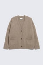 Mole brown - Relaxed knitted cardigan - 3