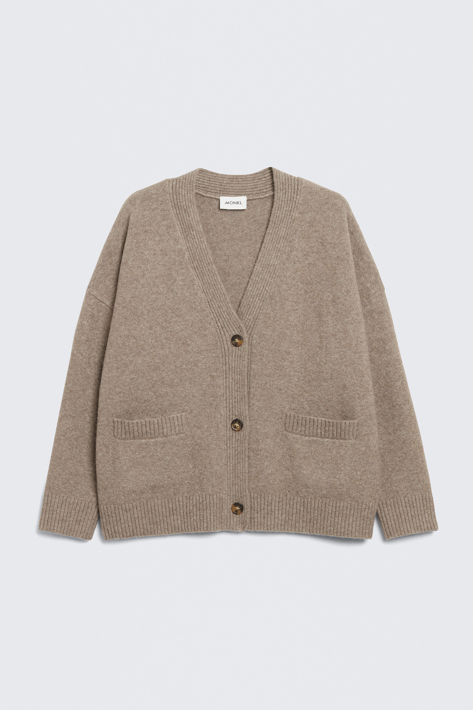 Mole brown - Relaxed knitted cardigan - 3