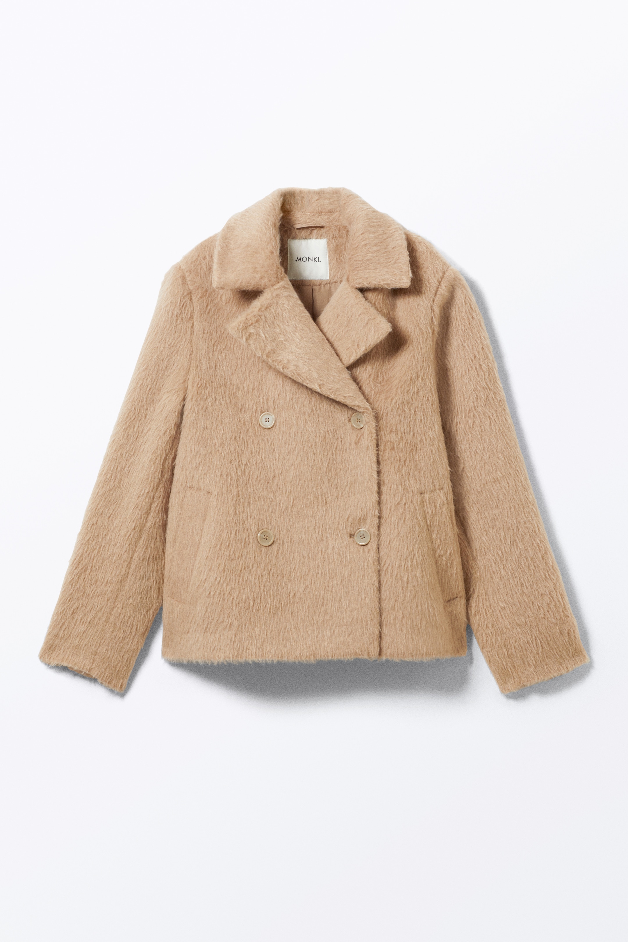 Agrandir l'image: Veste croisée décontractée en maille poilue - Beige - FEMME | H&M CH 5