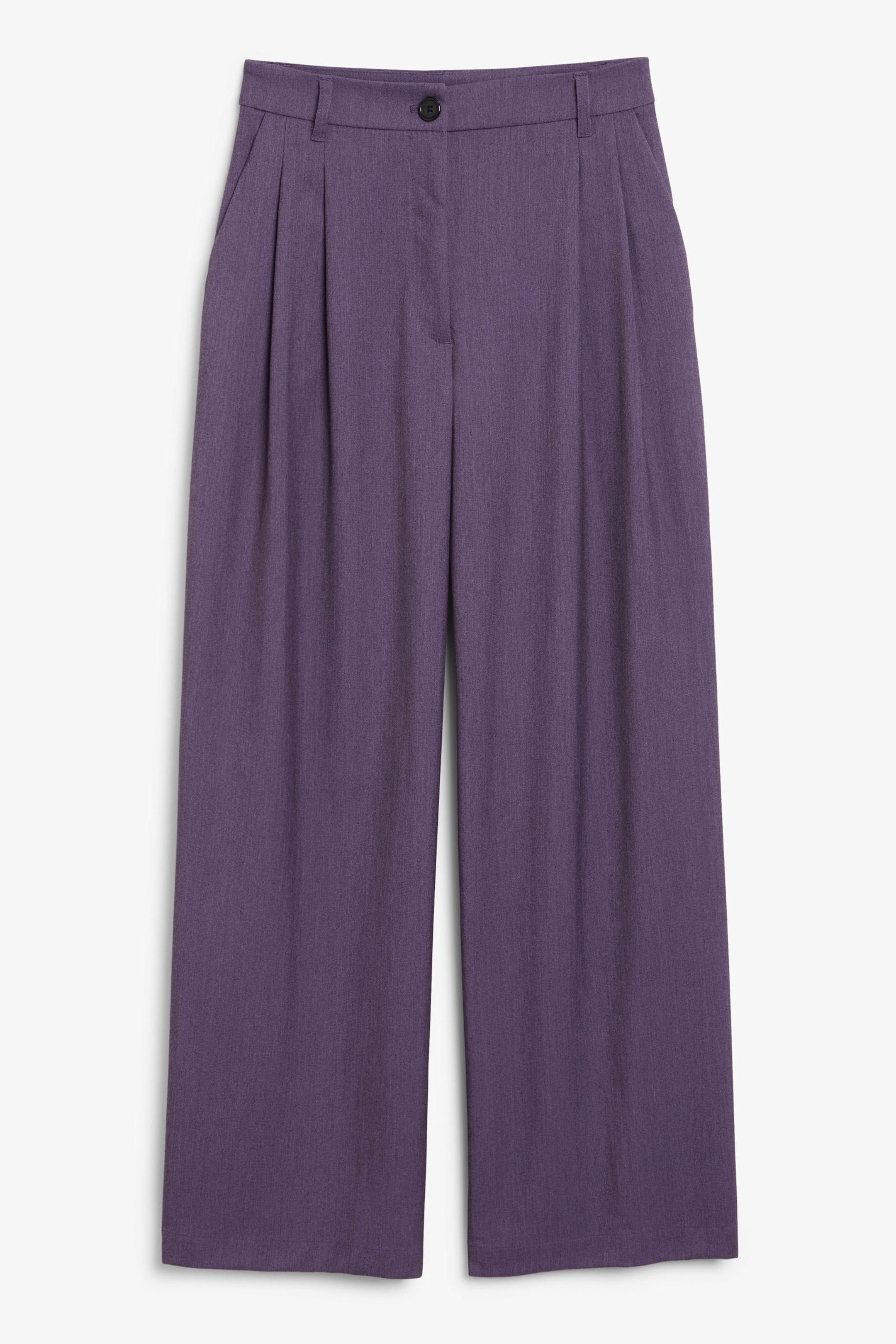 Blasses Mittelviolett - Hose mit weitem Bein - 0