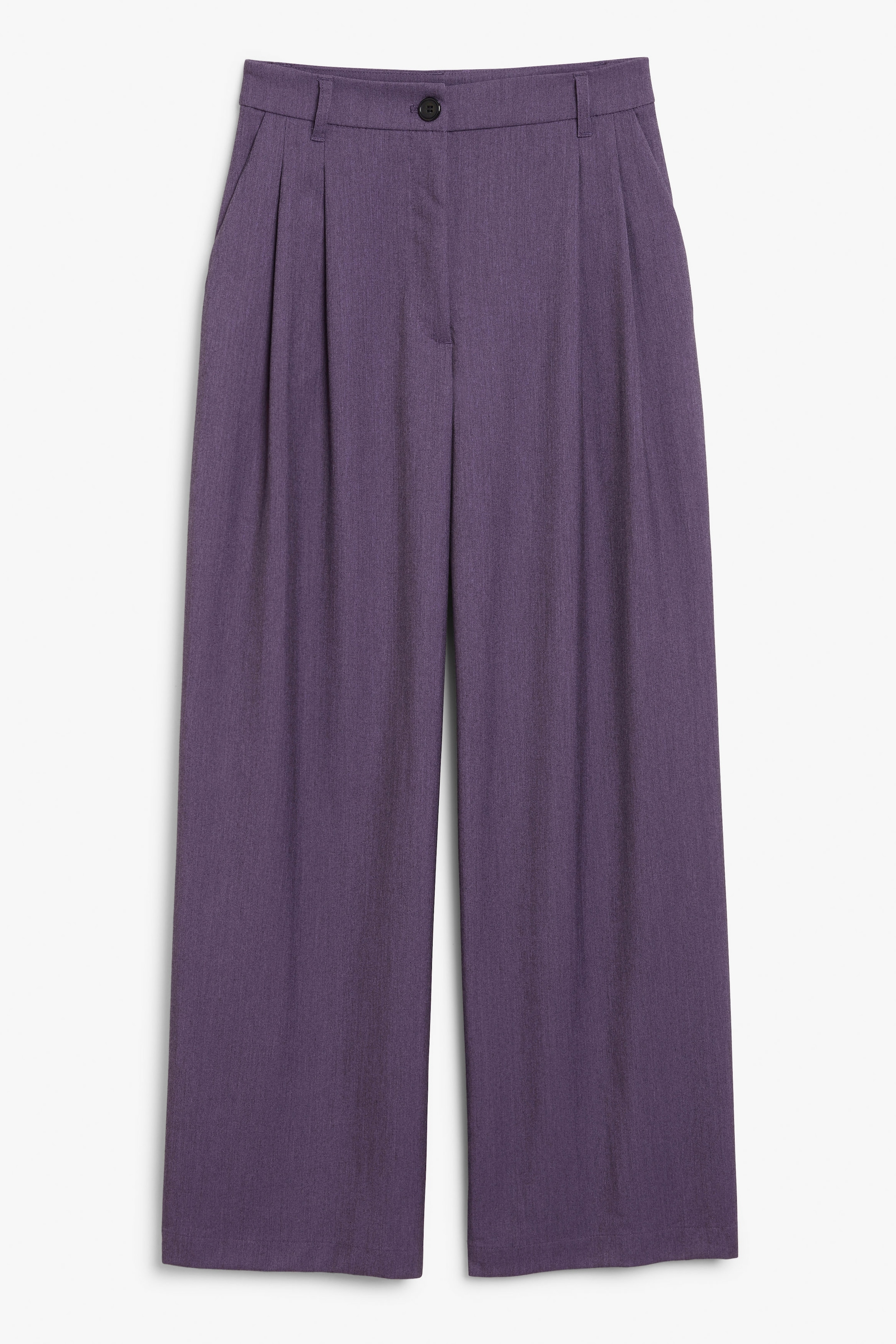 Stoffig middenpaars - Broek met wijde pijpen - 0