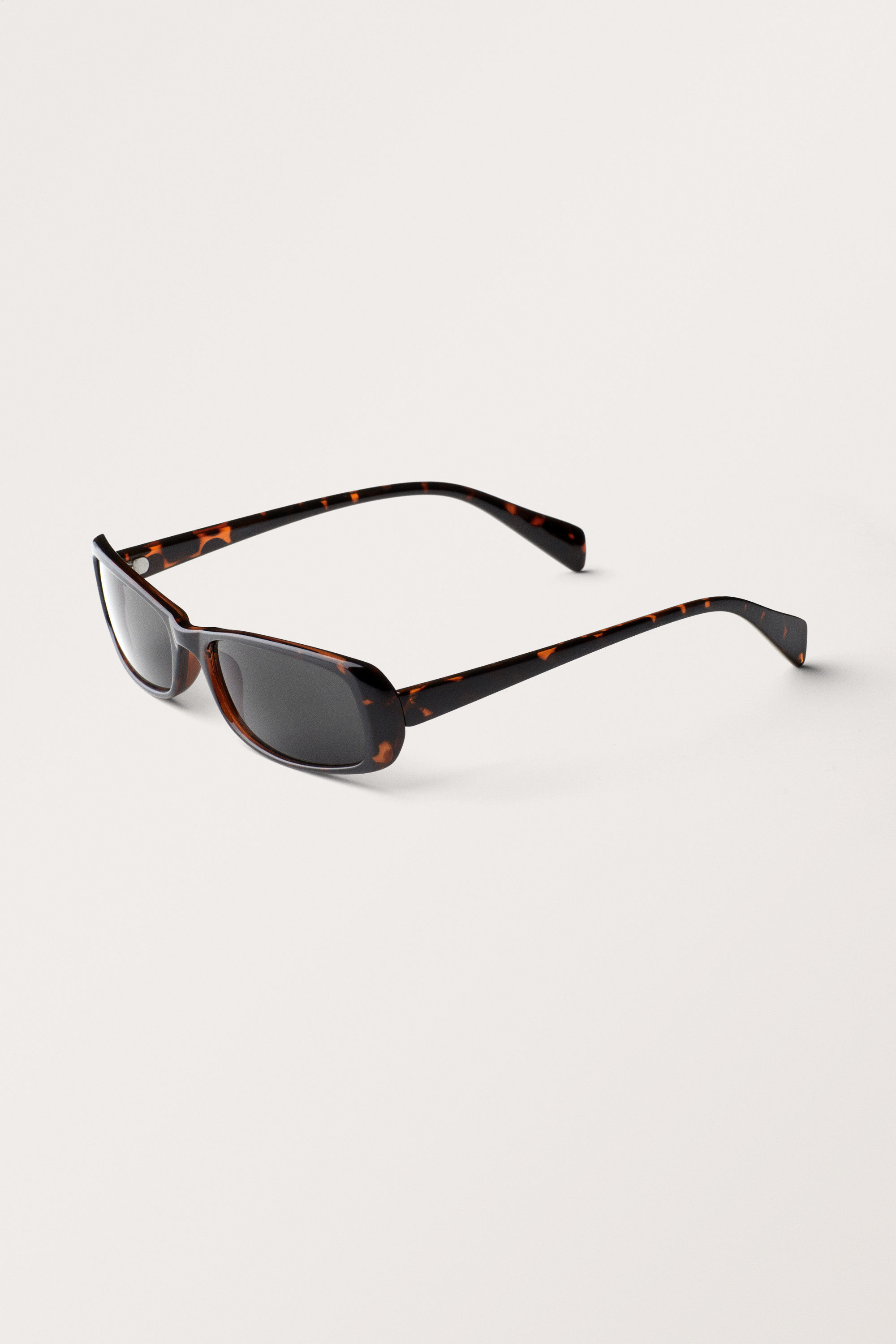 Brown Tortoiseshell - Rectangular Sunglasses - 2