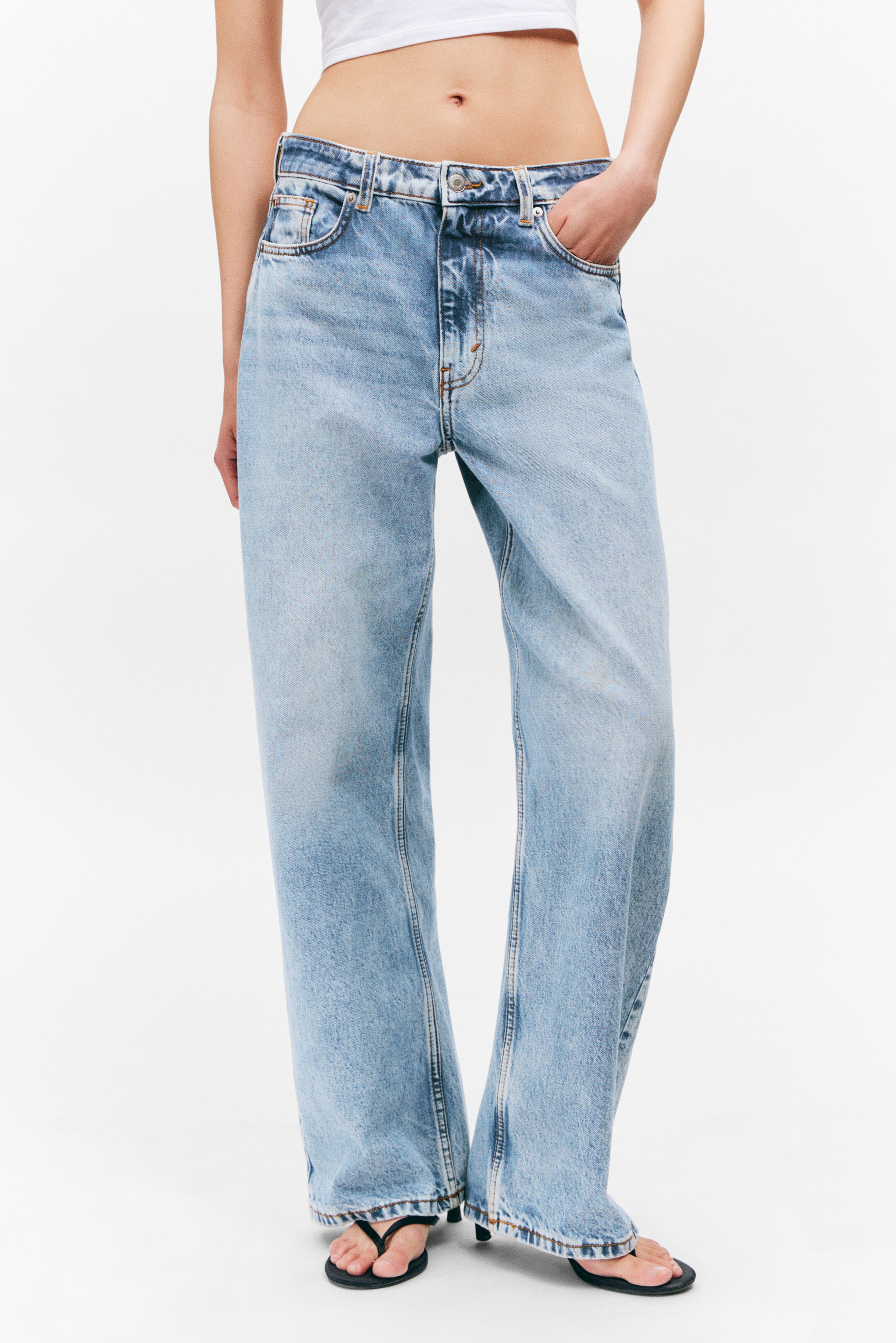 Zobacz większy obraz: Dżinsy Missy Low Waist Loose Straight Leg - Fresh Blue - Light Blue - ONA | H&M PL 2