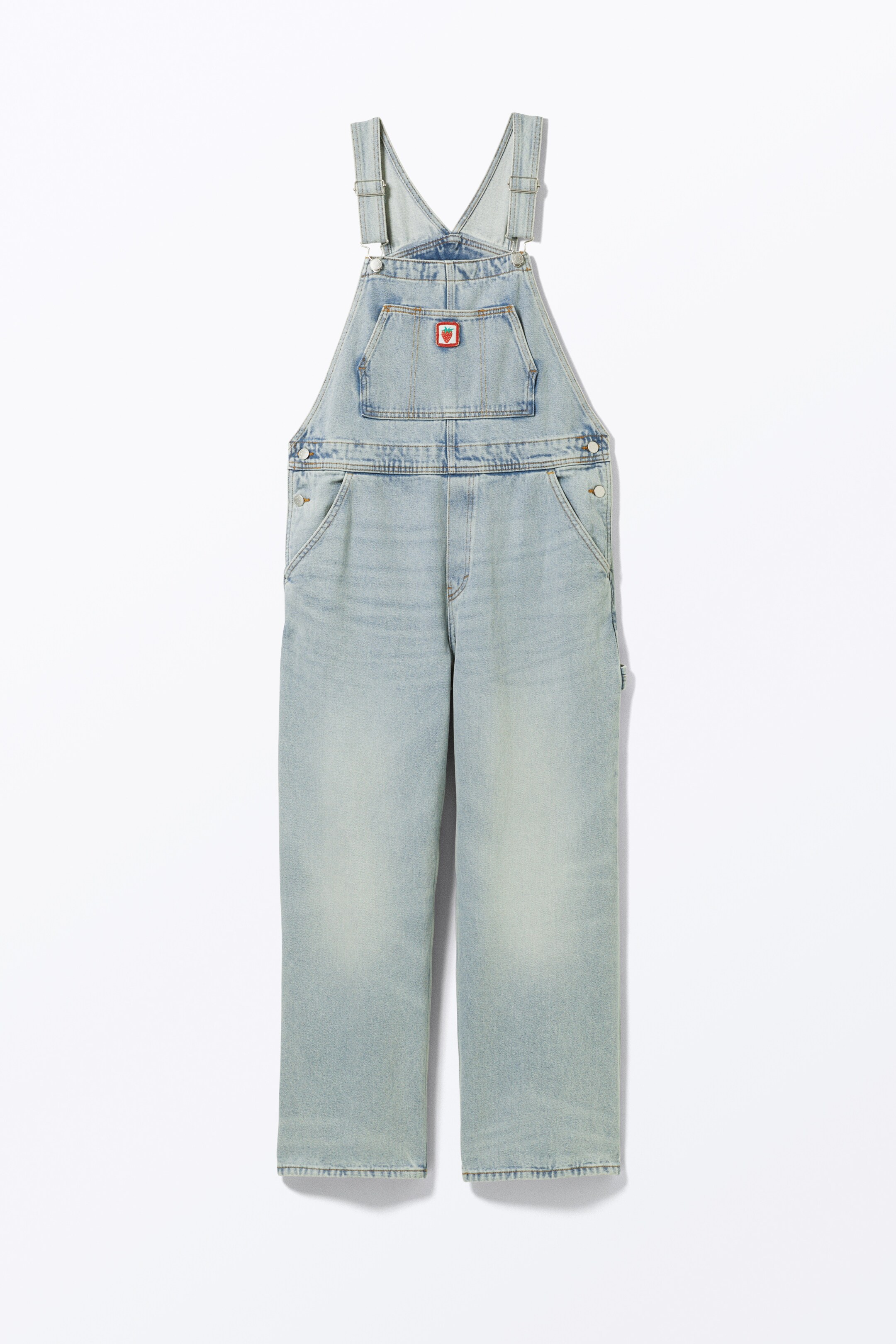 Zobacz większy obraz: Wyszywane dżinsowe ogrodniczki - Space Blue - ONA | H&M PL 4