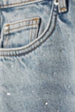 Venice Blue - Light Blue - Paz Mid Straight Embellished Jeans - 6