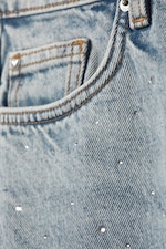 Venice Blue - Light Blue - Paz Mid Straight Embellished Jeans - 6