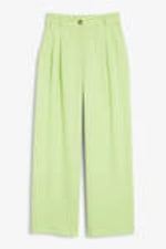 Light green - Wide Leg Trousers - 0