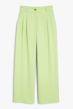 Light green - Wide Leg Trousers - 0