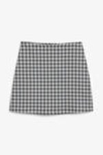 Grey checks - A-line mini skirt - 3