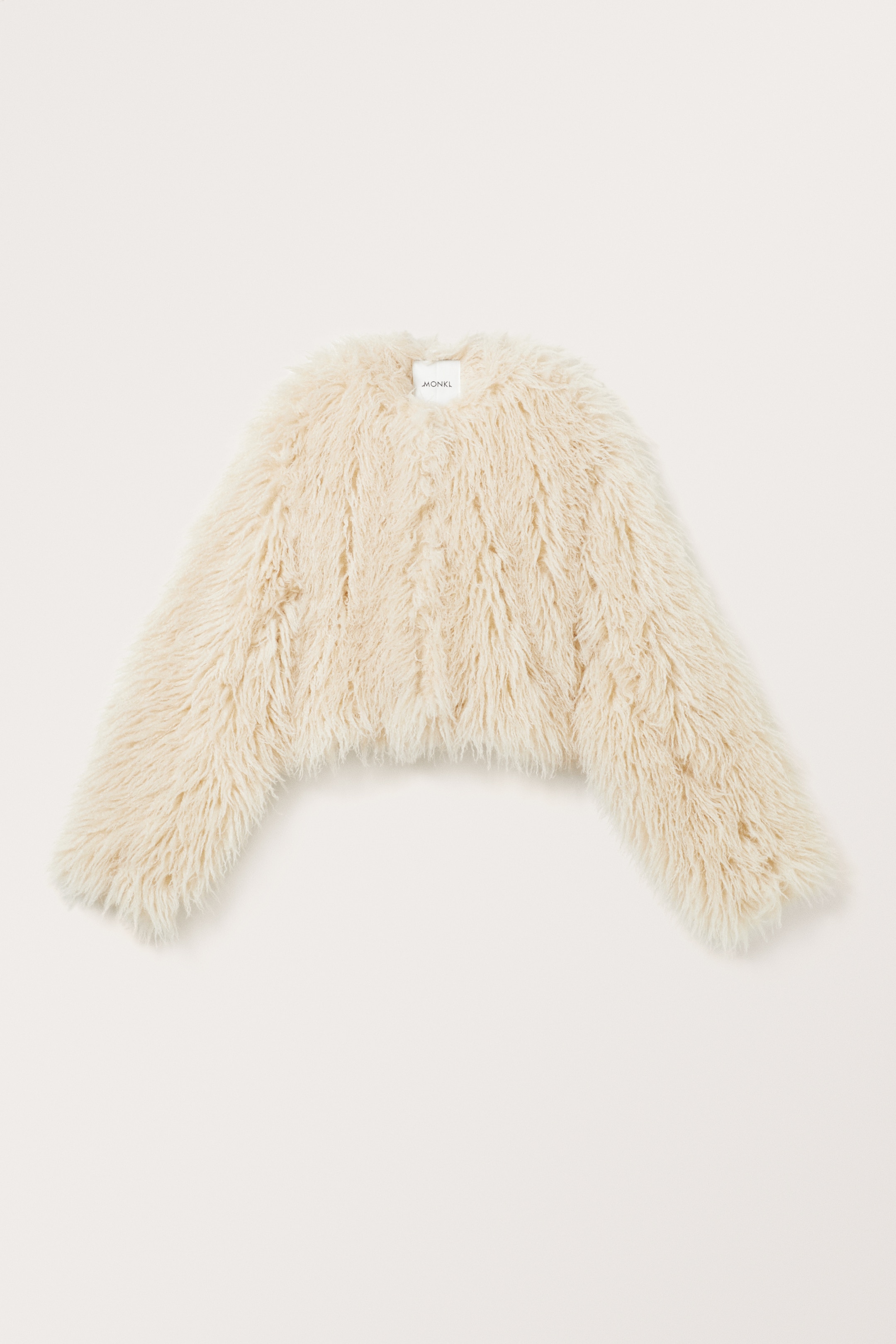 Größeres Bild ansehen: Kurze Jacke aus Kunstpelz - Cremeweiß - Ladies | H&M DE 1