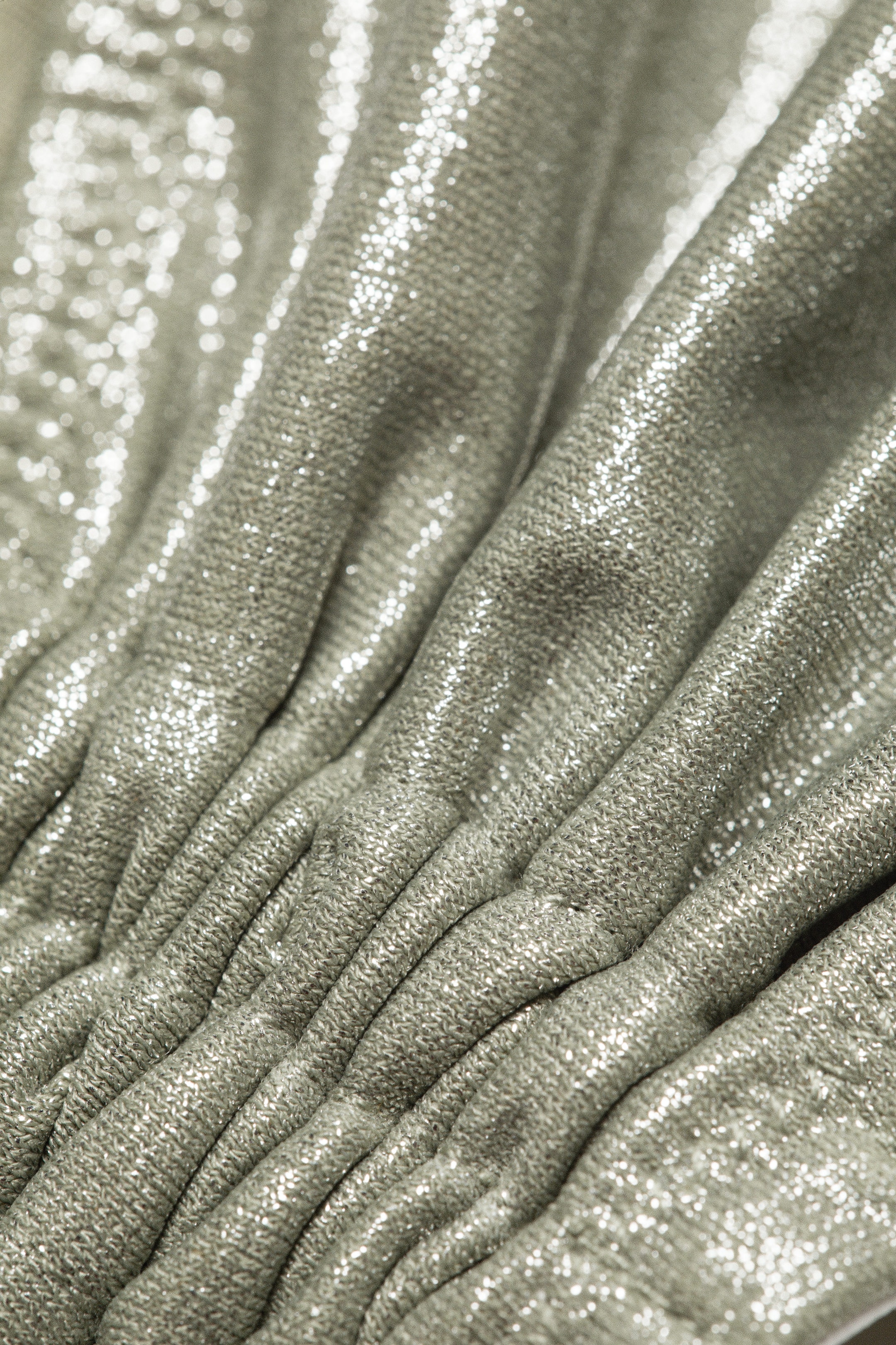 Glitzerndes Khaki-Grün - Glitzerndes Neckholder-Bikinioberteil - 4