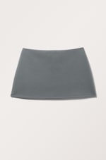 Dunkelgrau - Mini-Skort zum Hineinschlüpfen - 0