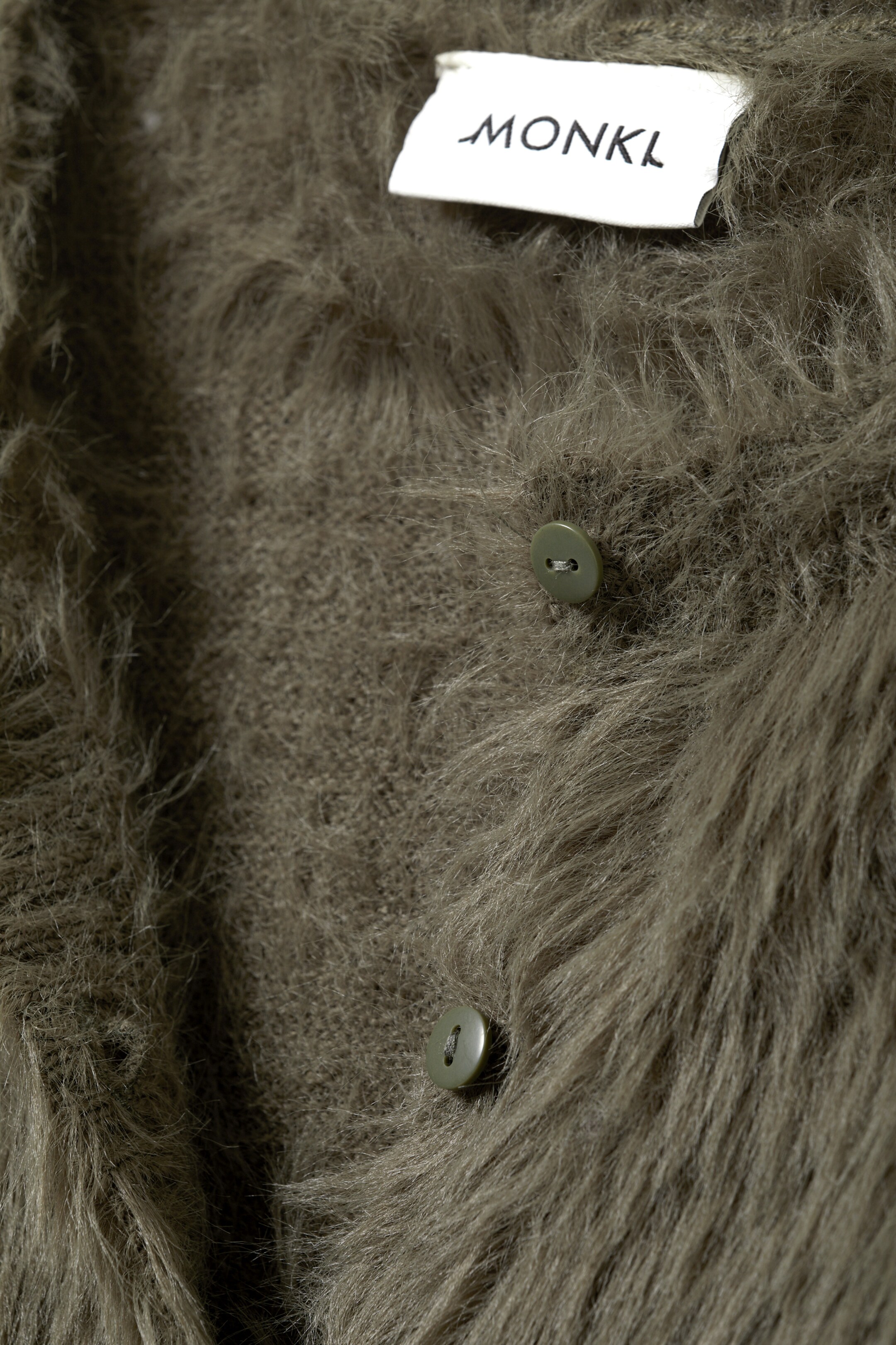 Zobacz większy obraz: Kardigan futrzany - Ciemna zieleń khaki - ONA | H&M PL 2
