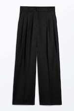 Black - Wide Leg Trousers - 4