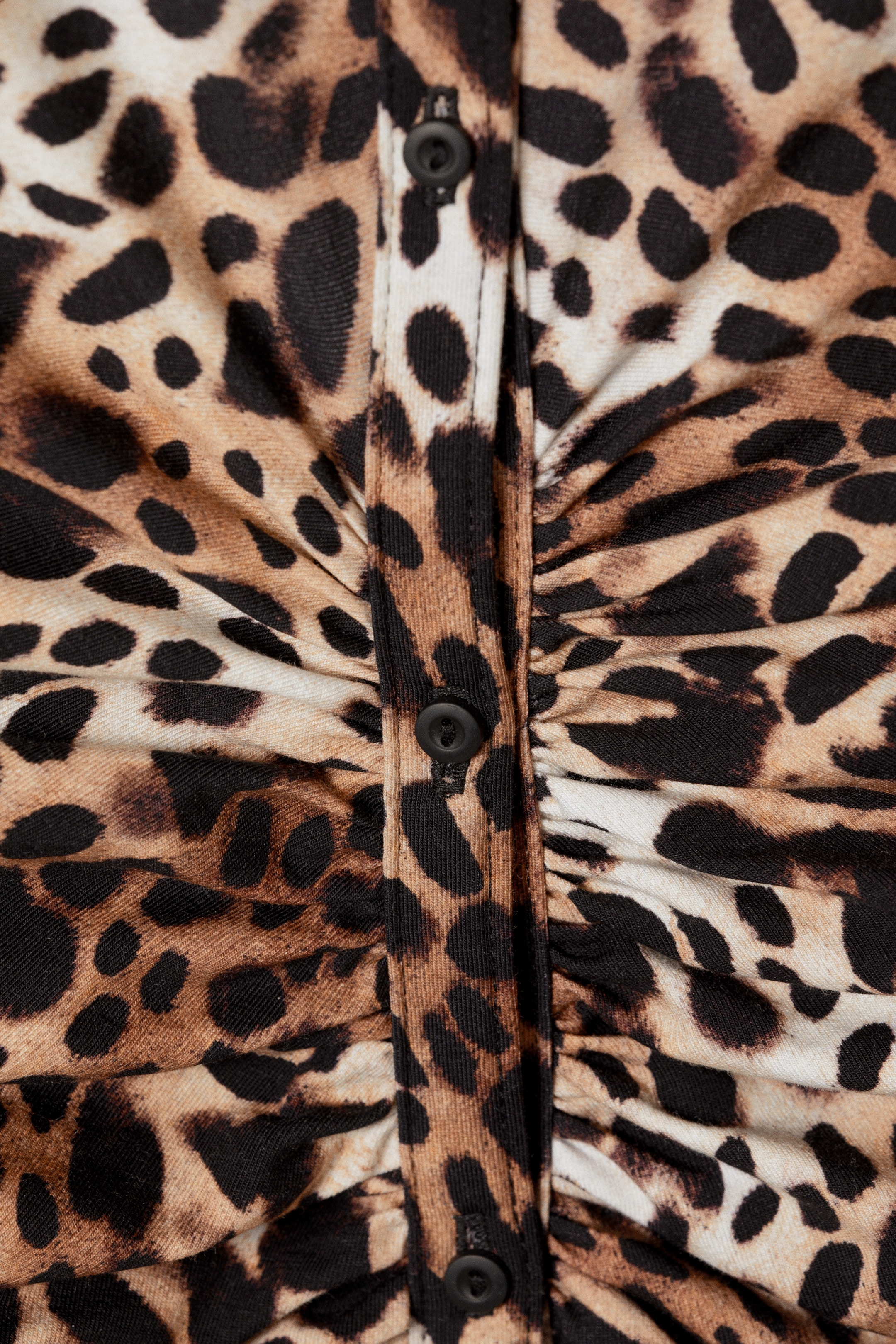 Visualizza immagine più grande: Mini abito chemisier a maniche corte - Stampa leopardata - DONNA | H&M IT 7