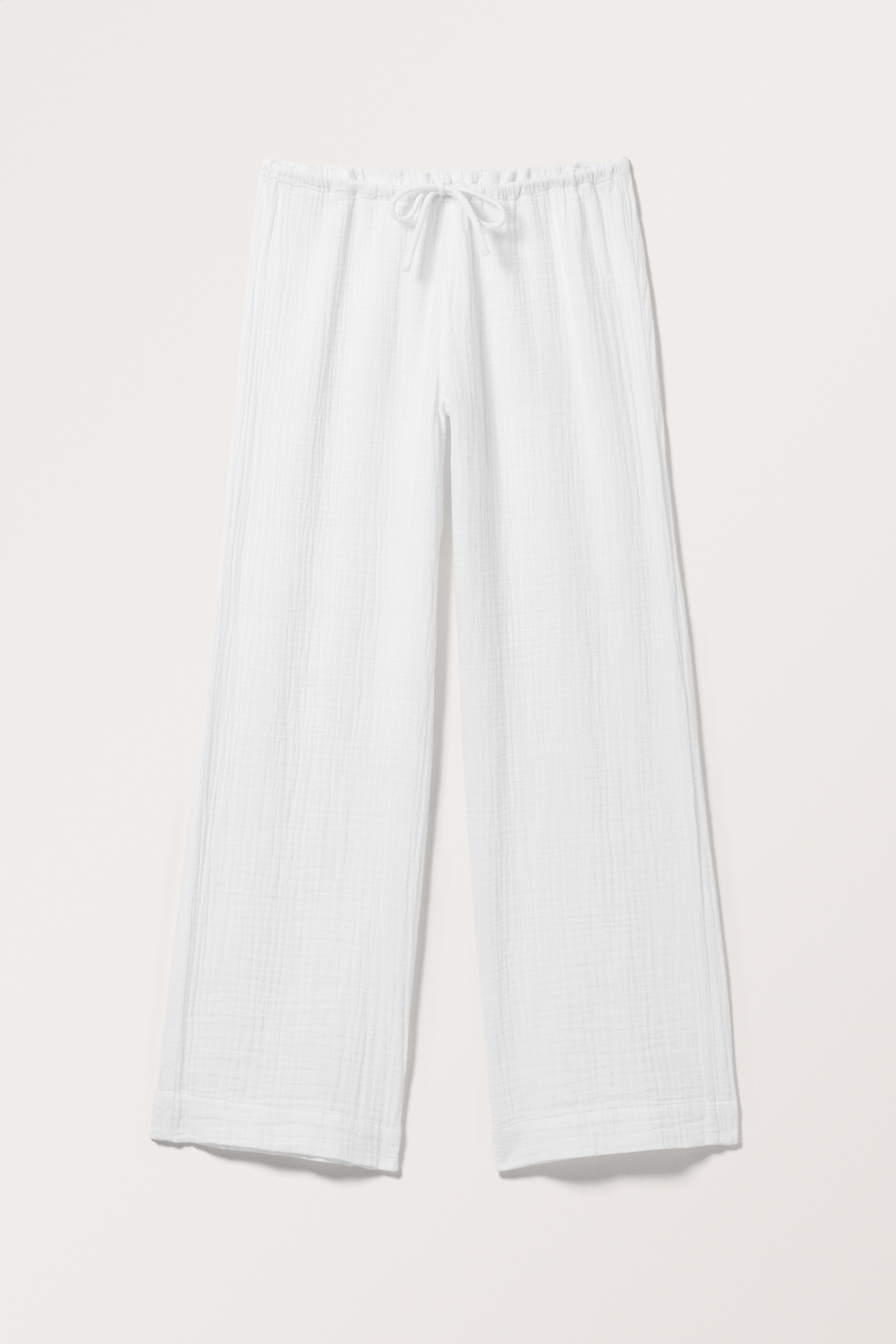 Ingrandisci l'immagine: Loose Pull-on Cotton Trousers - White - DONNA | H&M CH 1