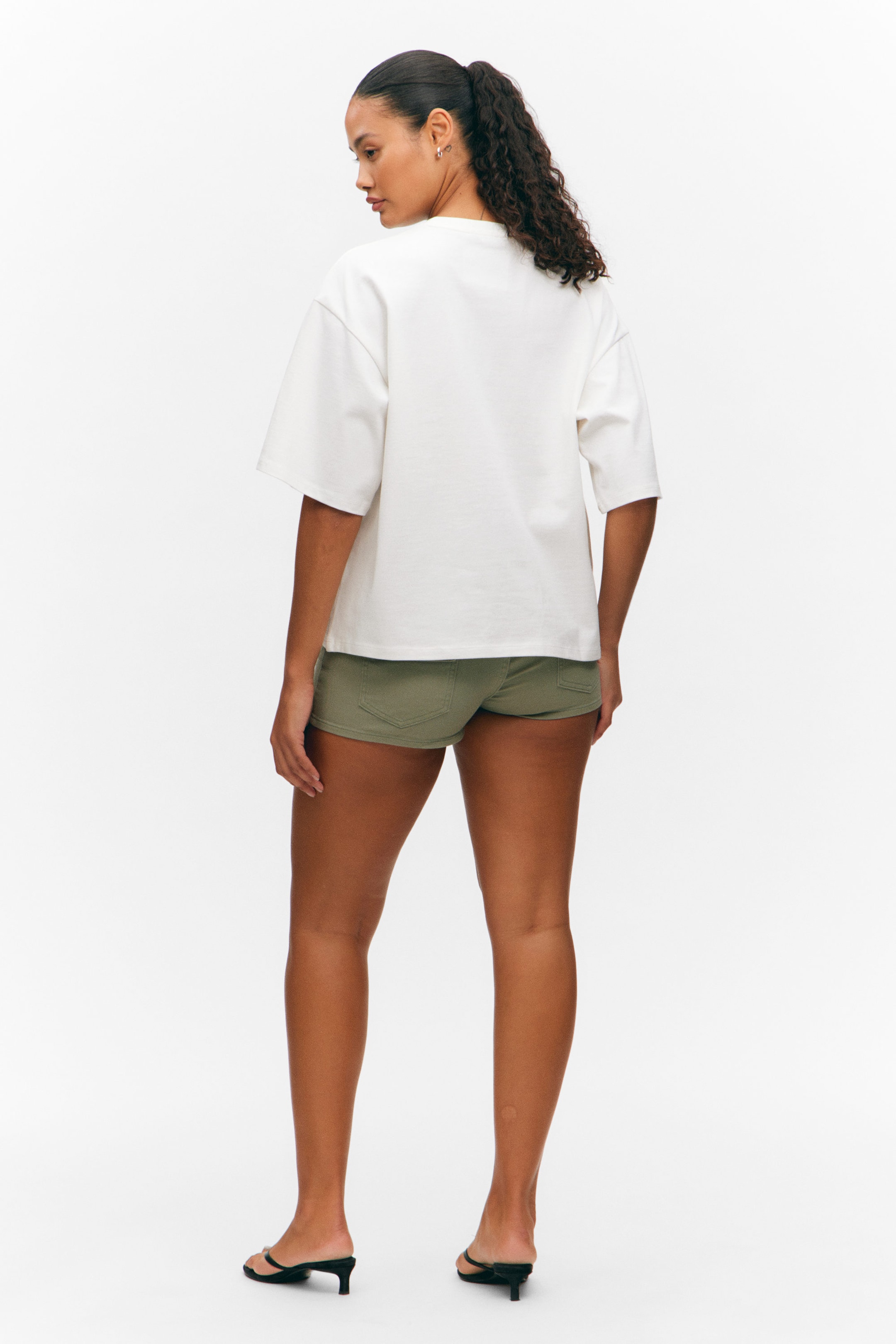White - Heavyweight Boxy Cotton T-Shirt - 3