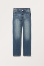 Bleu Gabby - Jean Aimo droit taille mi-haute - 0