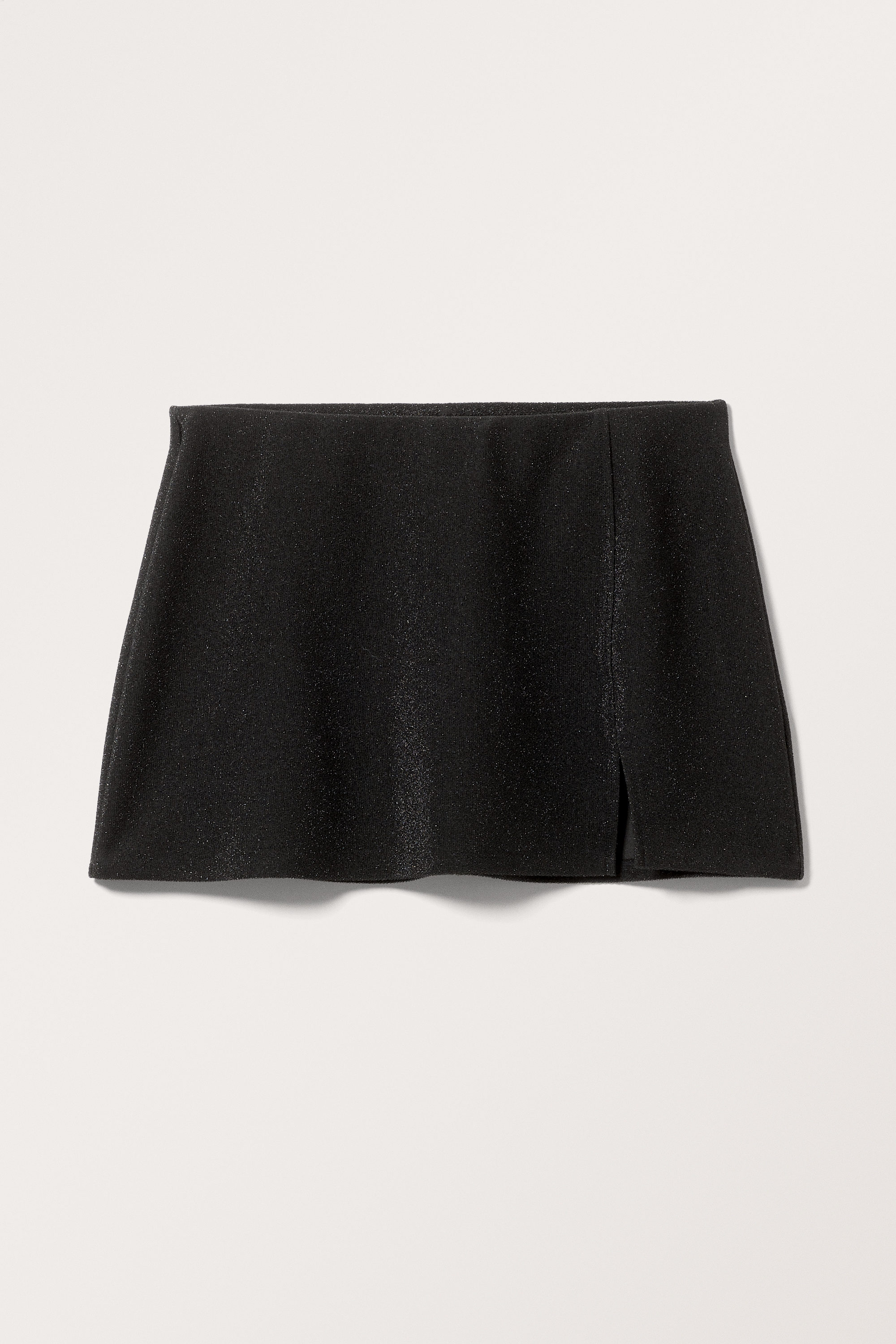 Black Glitter - Mini Pull-on Skirt - 3