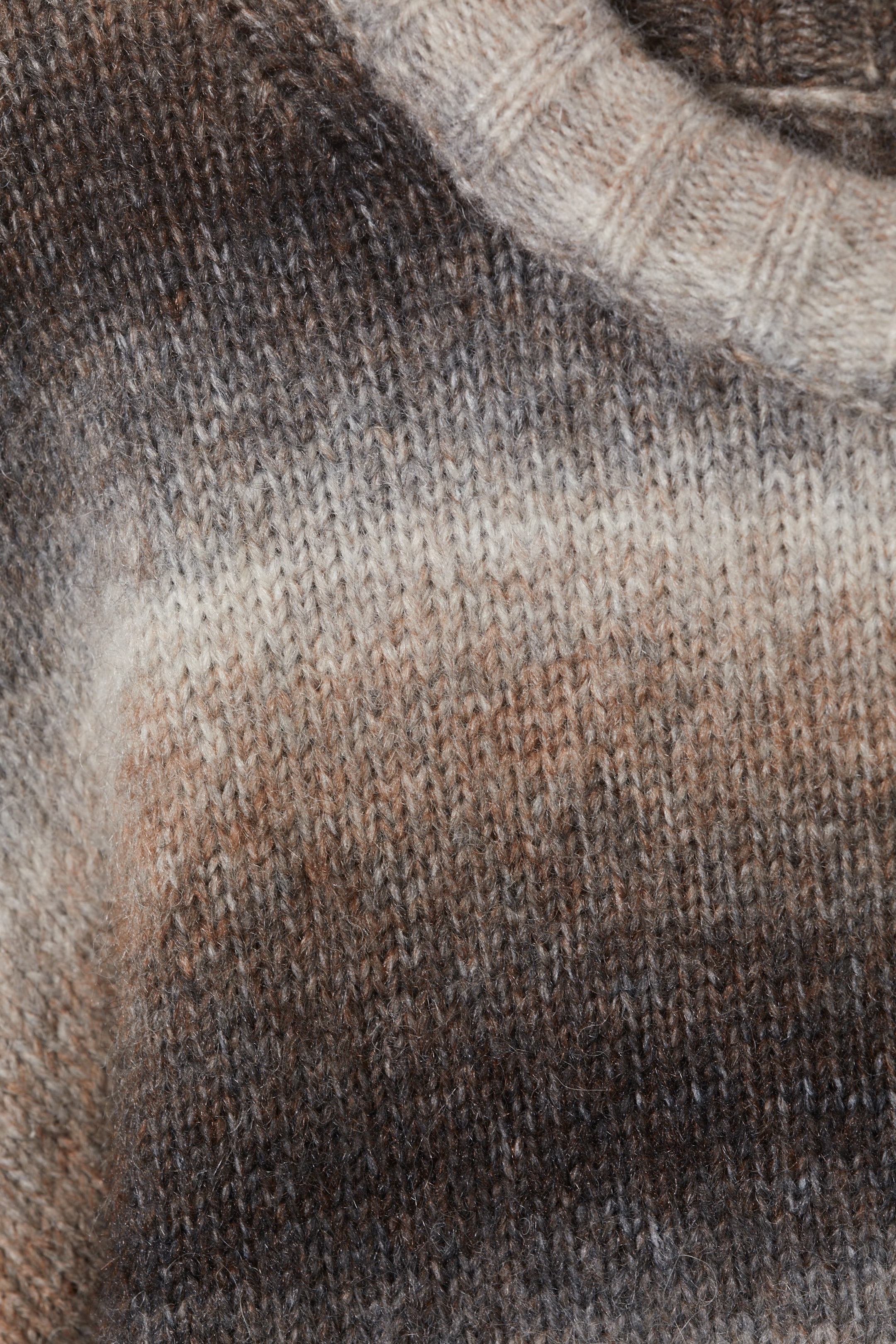 Mole Space Dye - Loose Fit Space-Dyed Knitted Sweater - 1