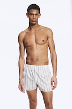 Checked Brown & Striped White - 2-pack Boxer Shorts - 0