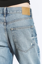 Sky Worn - Medium Blue - Helix Low Rise Regular Flared Jeans - 3