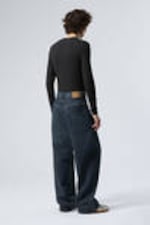 Lake Blue - Medium Blue - Astro Loose Baggy Shape Jeans - 9
