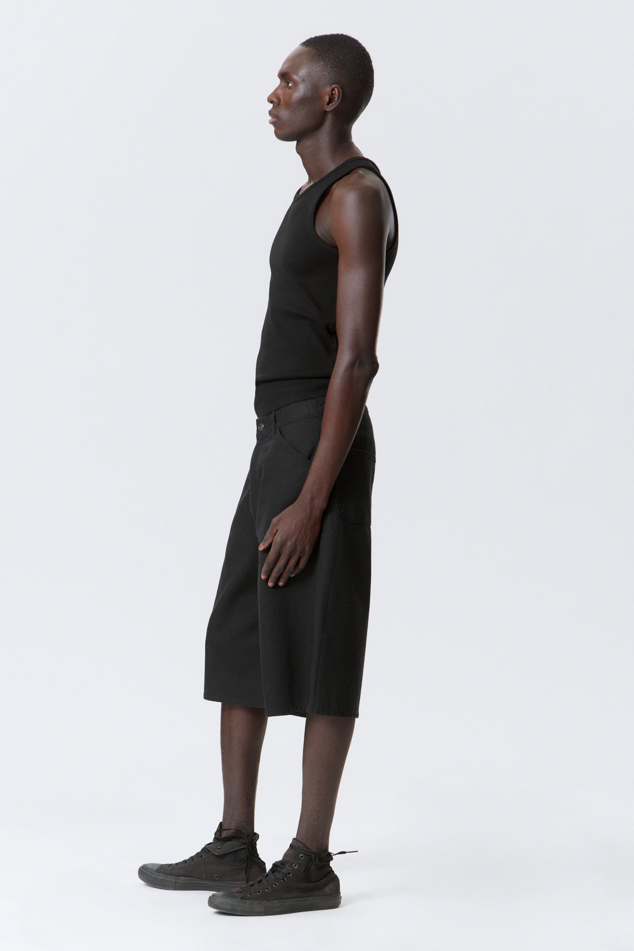 Black - Astro Loose Baggy Linen-Blend Shorts - 5