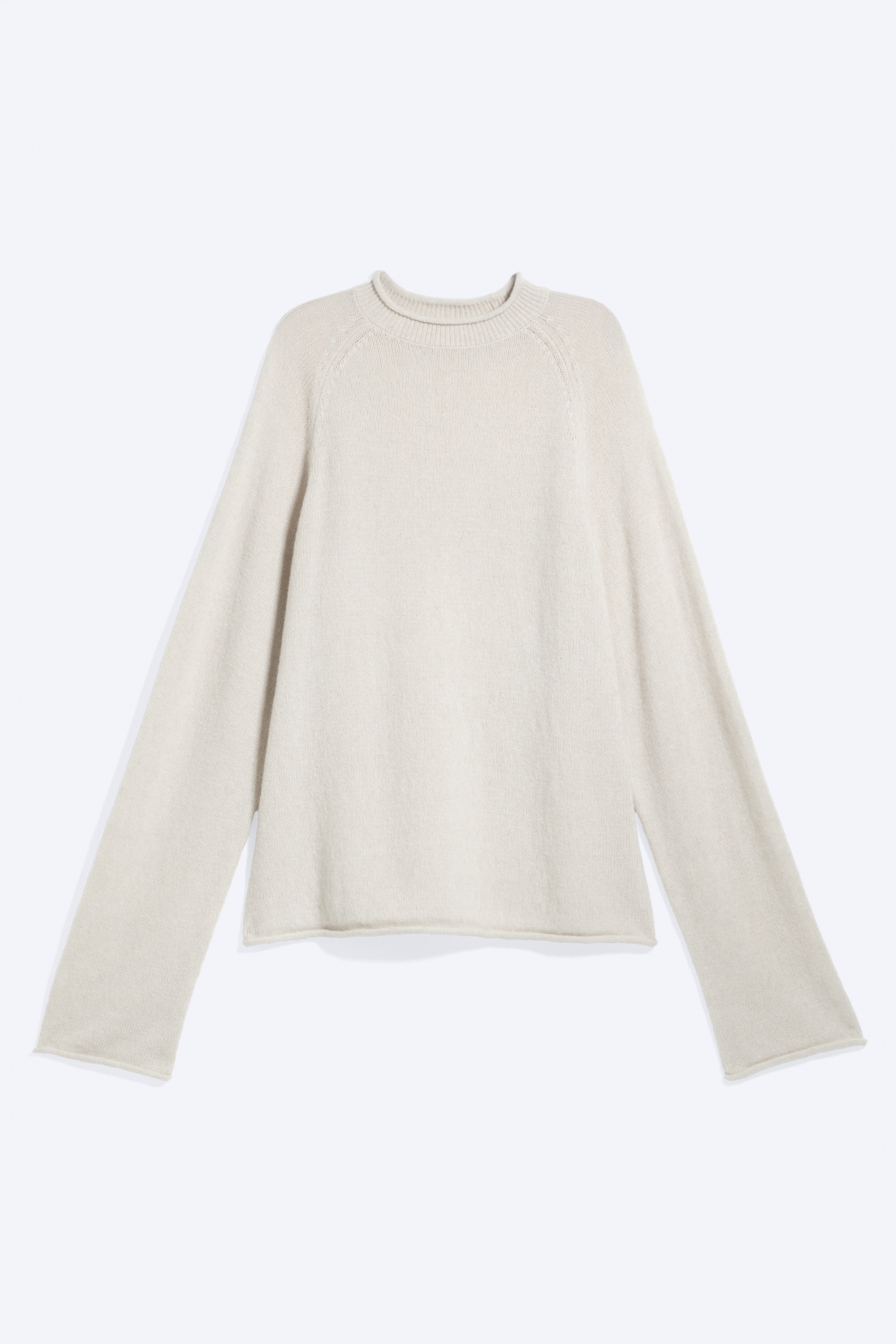 Losse trui van wolmix - Vaal lichtbeige/Donkergrijs/Donkerblauw
