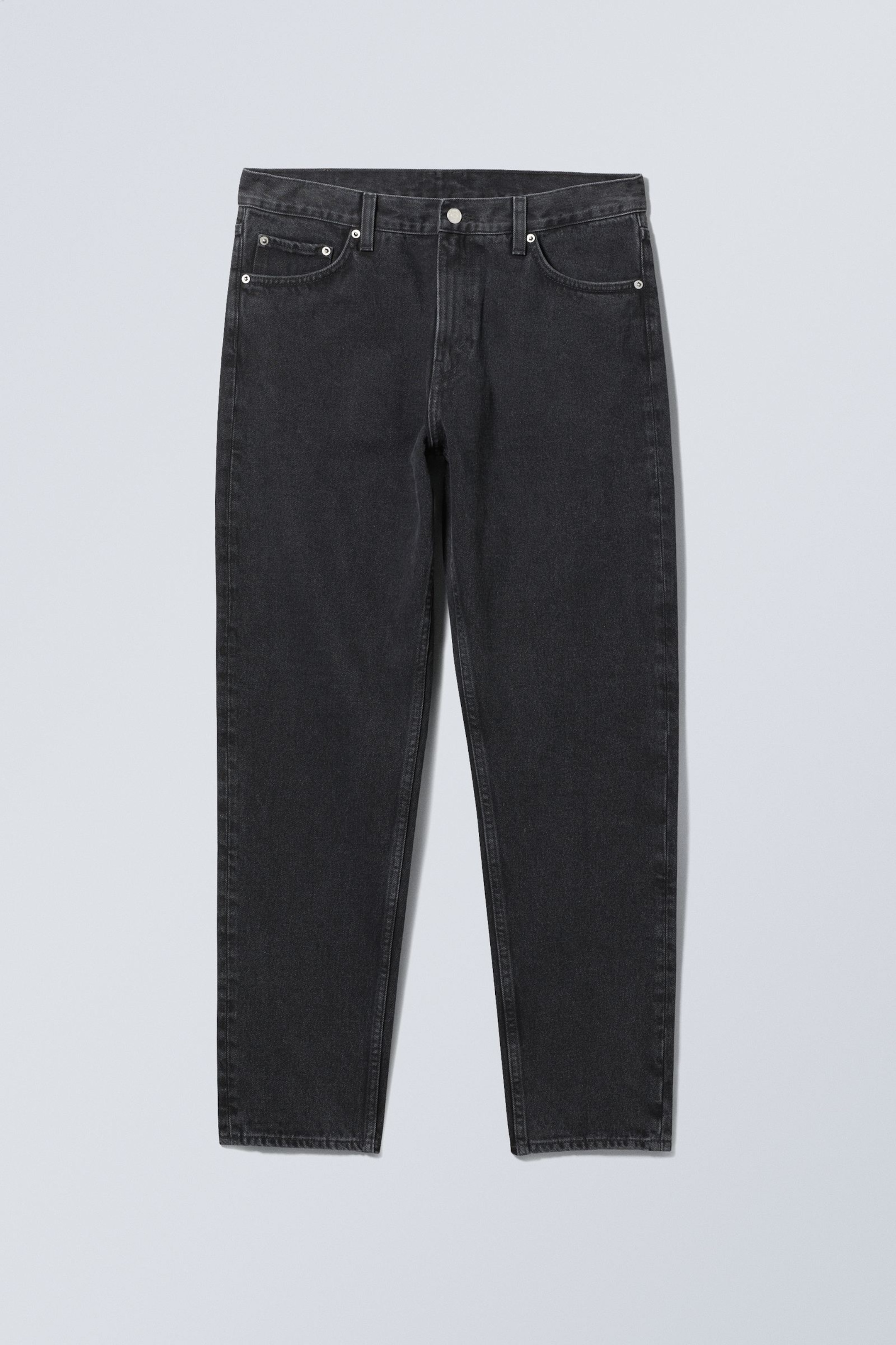 Tuned Black - Black - Barrel Relaxed Tapered Leg Jeans - 5