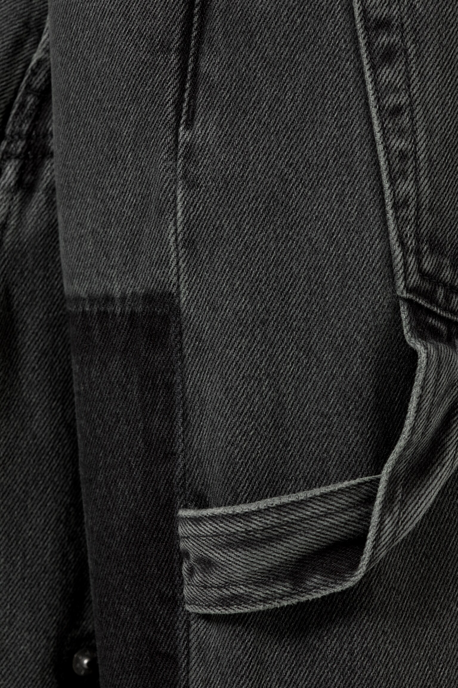 Astro Loose Baggy Leg Carpenter Jeans - Eulogy Black - Black - 3