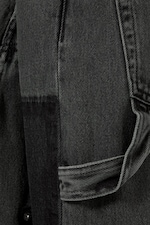 Eulogy Black - Black - Astro Loose Baggy Leg Carpenter Jeans - 3