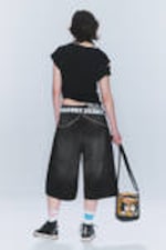 Black Web - Black - Dunno Loose Fit Carpenter Jorts - 9