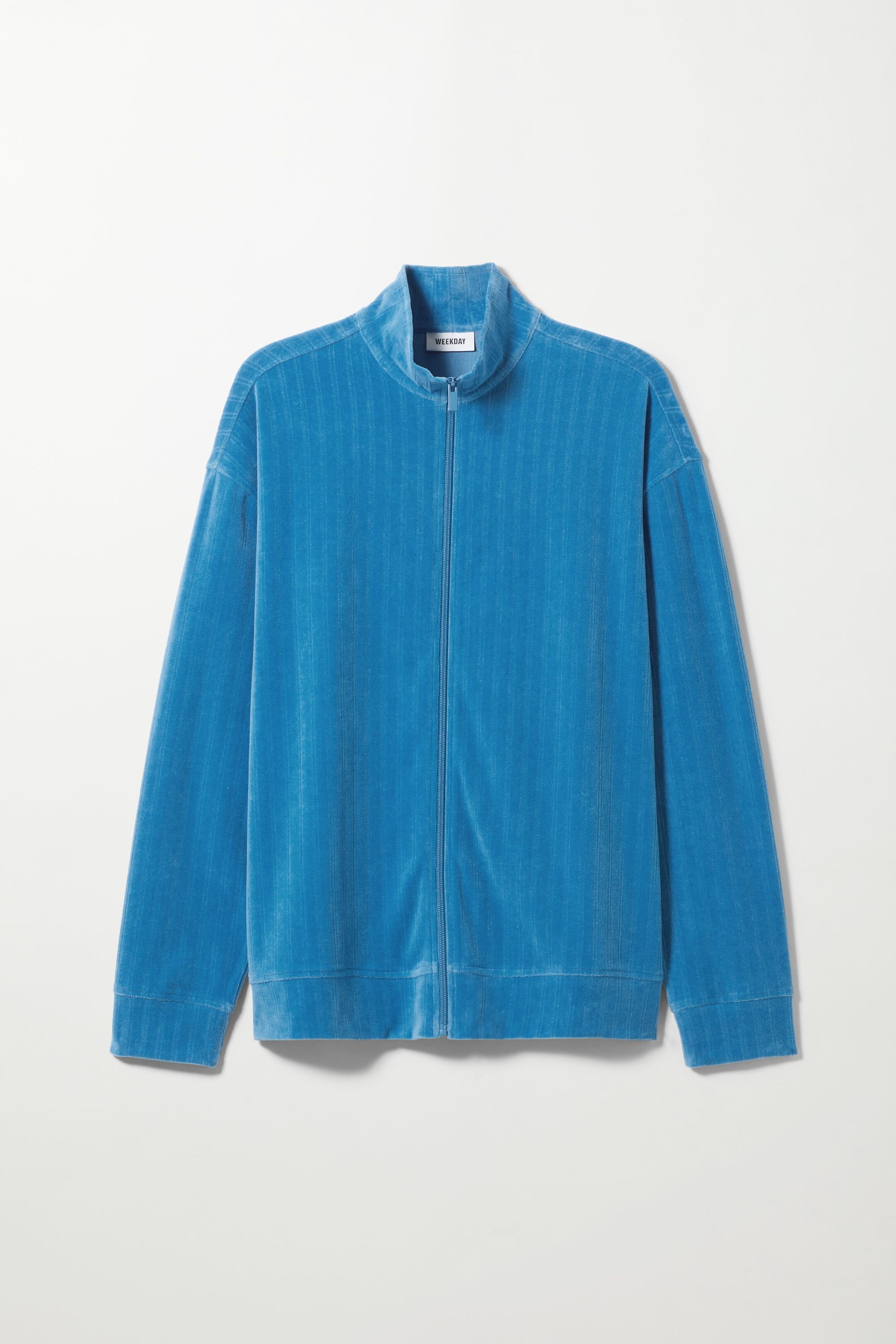 Blue - Elias Velour Sweatshirt - 0