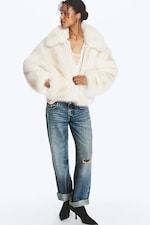 Off-white - Faux Fur Zip Jacket - 1