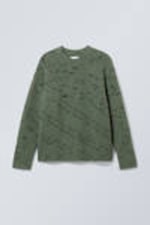 Dusty Green - Norman Relaxed Raglan Sweater - 0