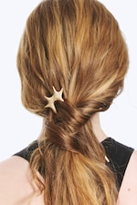 Mørkt Gull - Sculptural Metal Hair Pin - 0