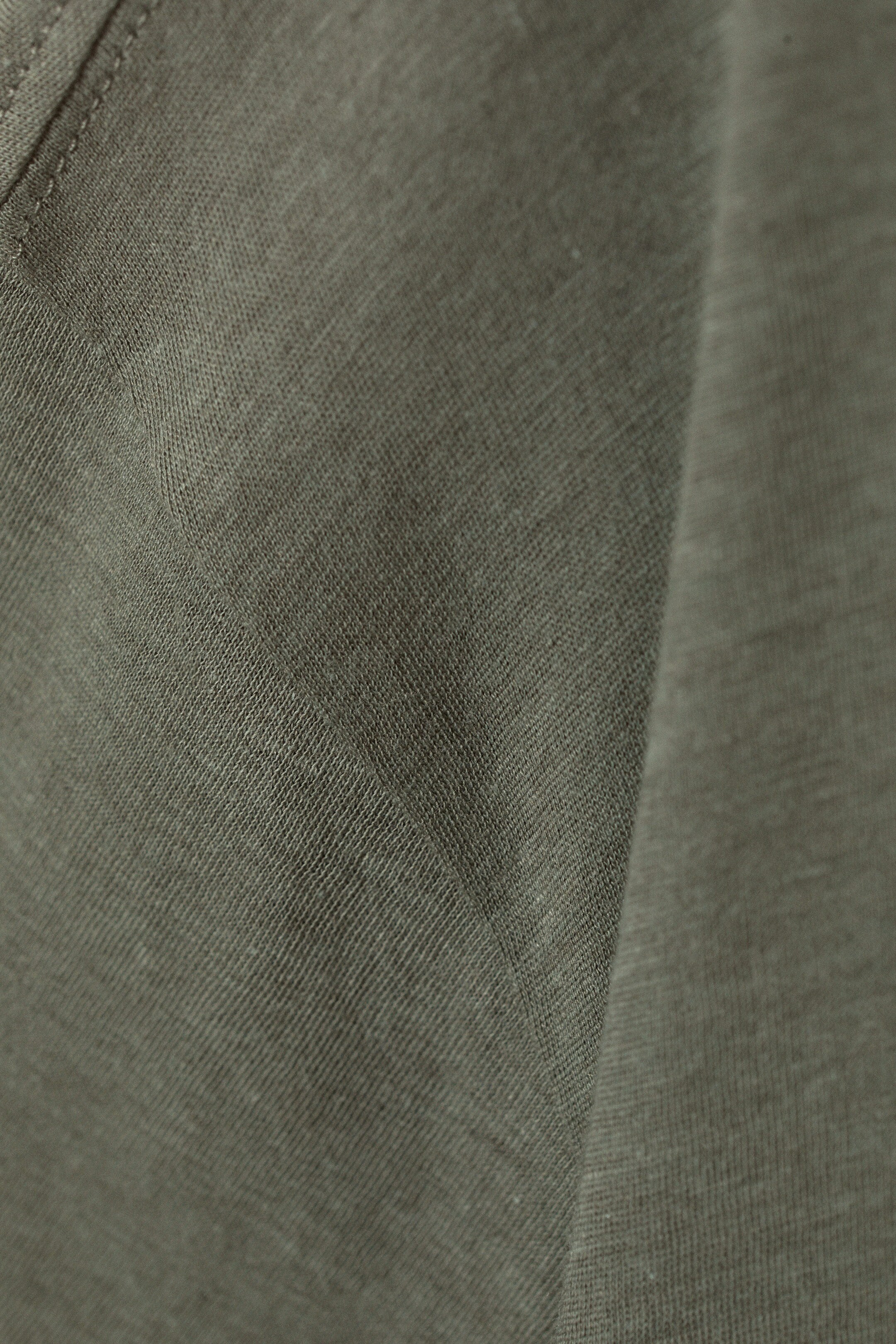 Dusty Khaki - Boxy Relaxed T-shirt - 1