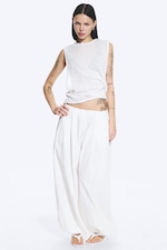 White - Tanktop mit Raffungen - 1