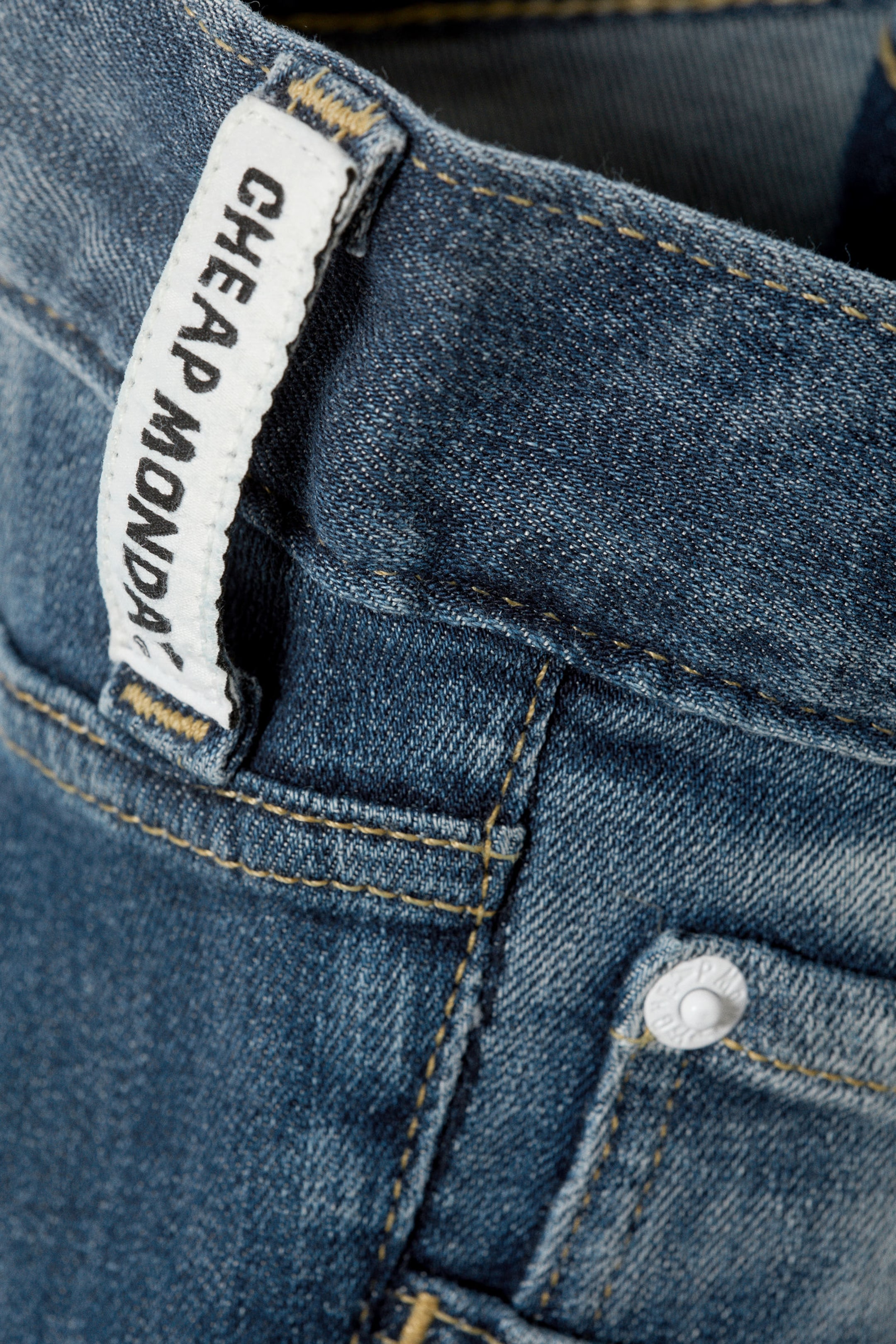 Blauw spray - Sleezie skinny jeans met lage taille - 5