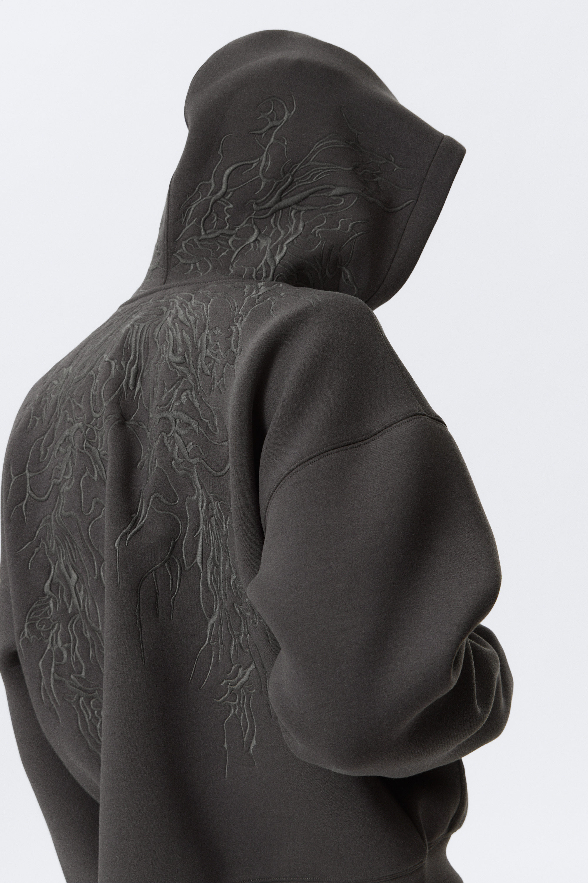 shrunken zip hoodie - Black | Weekday WW