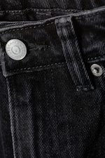 Washed black raw hem - Voyage High Straight Jeans - 1