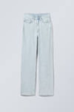 Opulent Blue - Hellblau - Rowe Super High Waisted Regular Straight Leg Jeans - 5