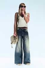 Canyon Blue - Bleu foncé - Jean large ample taille standard Poser - 0